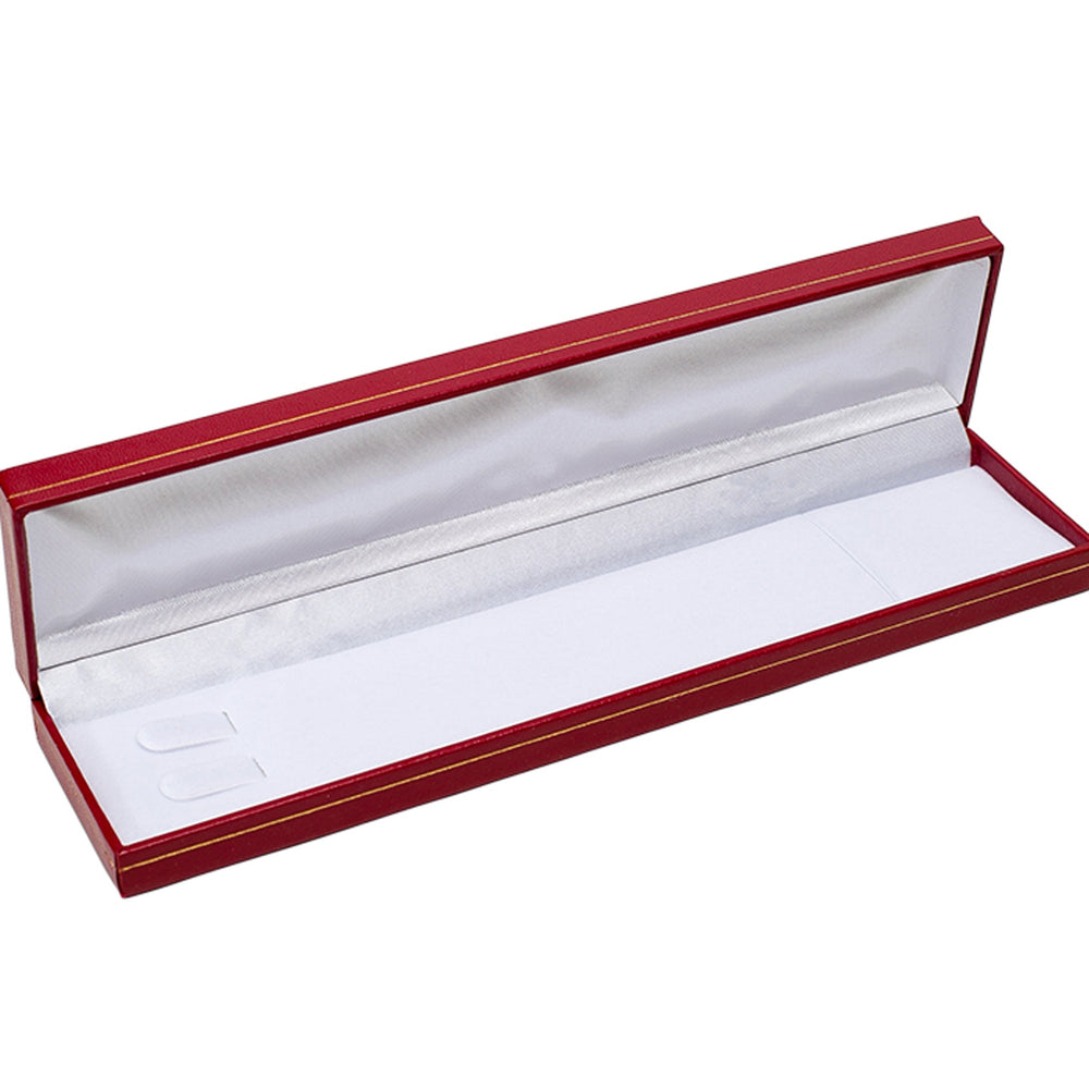 Leatherette Chain Bracelet Box Red - BOX FOR BRITAIN