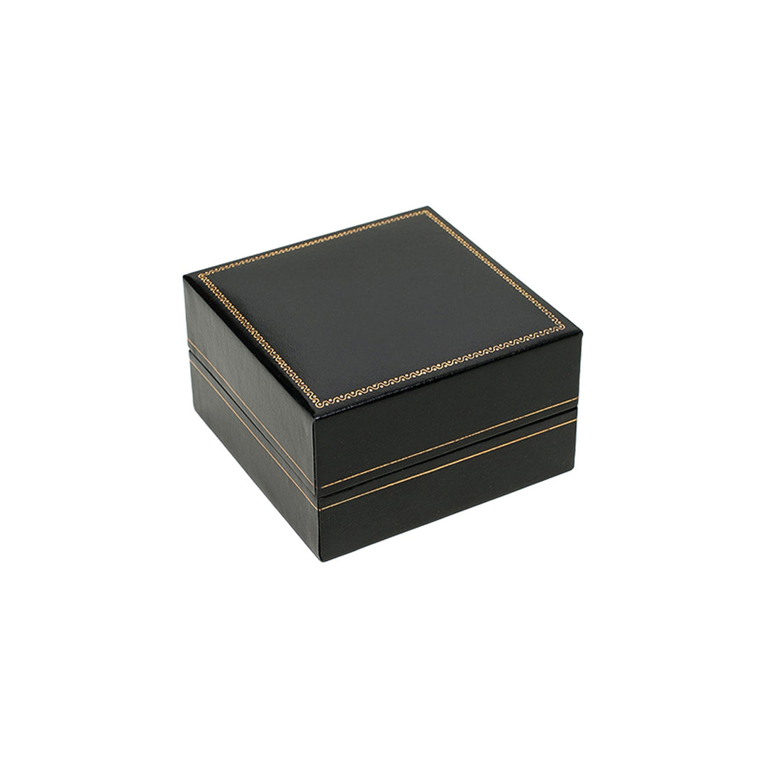 Leatherette Deep Bangle Box Black - BOX FOR BRITAIN