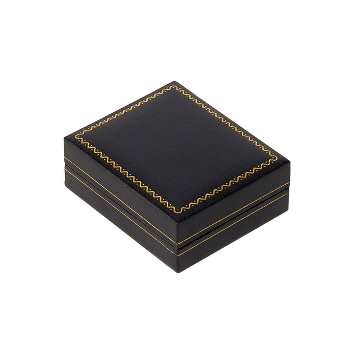 Leatherette Pendant Box Black - BOX FOR BRITAIN