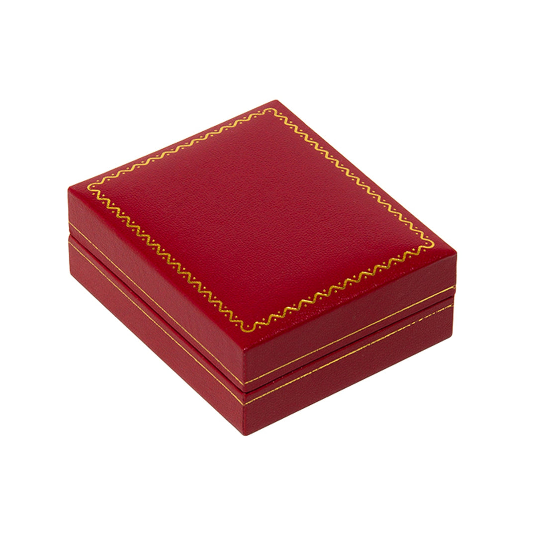 Leatherette Pendant Box Red - BOX FOR BRITAIN