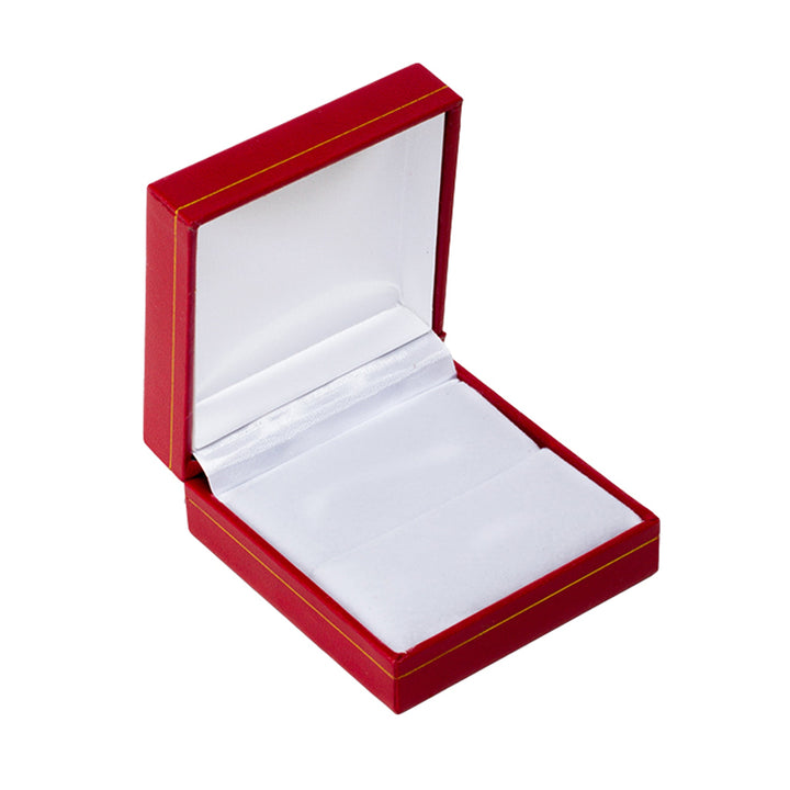 Leatherette Pendant Box Red - BOX FOR BRITAIN