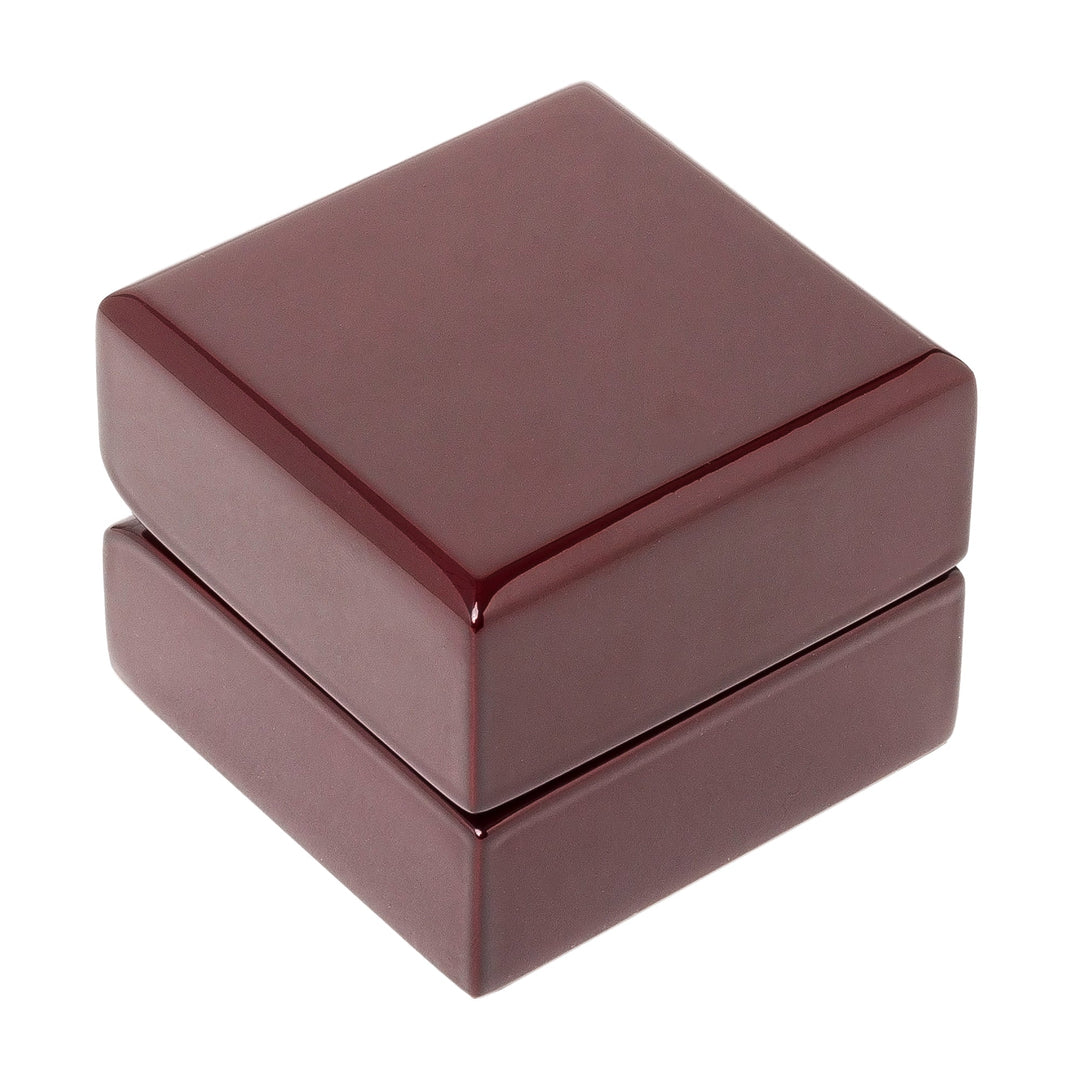 Premium Glossy Rosewood Ring Box - BOX FOR BRITAIN