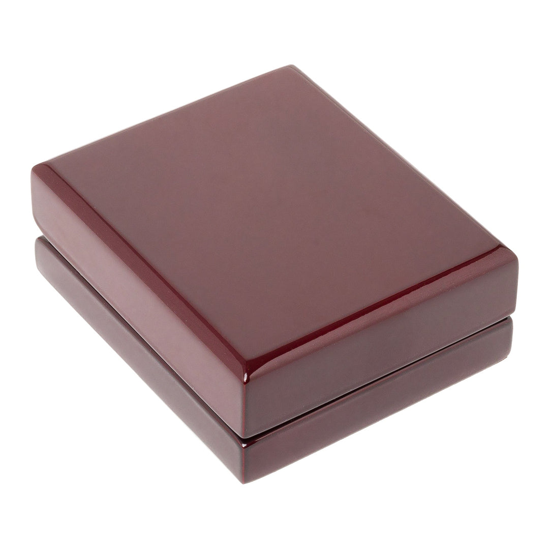 Premium Glossy Rosewood Wooden Necklace, Pendant Box - BOX FOR BRITAIN