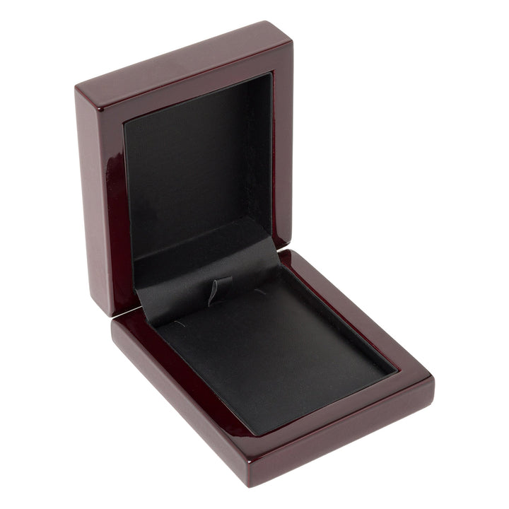 Premium Glossy Rosewood Wooden Necklace, Pendant Box - BOX FOR BRITAIN