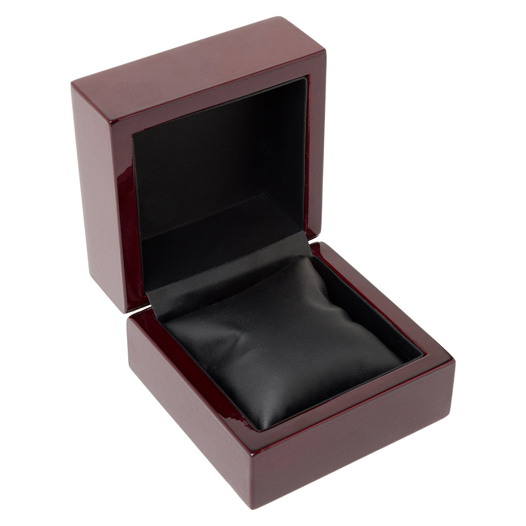 Premium Glossy Rosewood Wooden Watch Bangle Pillow Box - BOX FOR BRITAIN