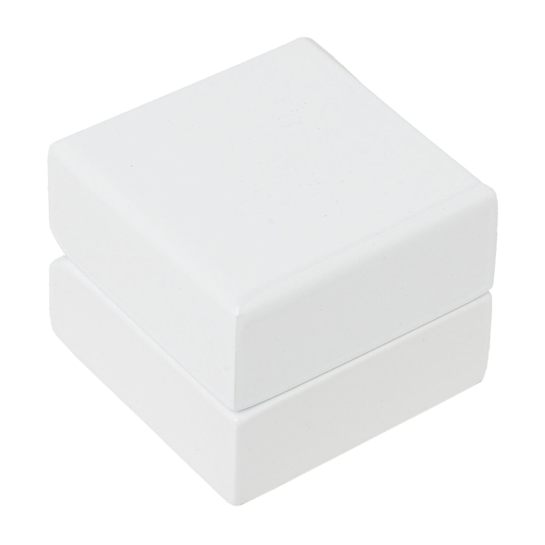 Premium Glossy White Wooden Ring Box - BOX FOR BRITAIN