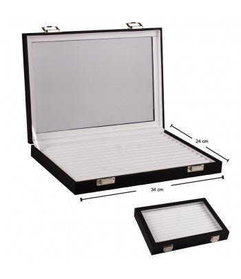 Ring Display Tray with Glass Lid - BOX FOR BRITAIN