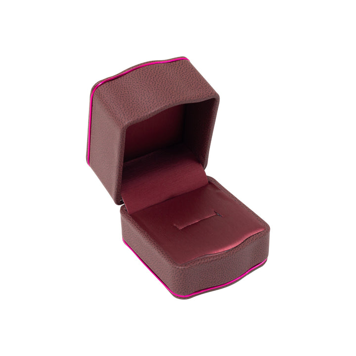 Rose Gold Trim Ring Box Fushia - BOX FOR BRITAIN